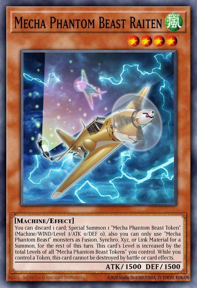 Mecha Phantom Beast Raiten Yu-Gi-Oh card