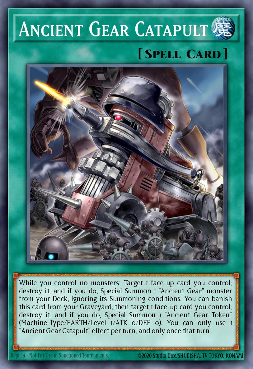 Ancient Gear Catapult Yu-Gi-Oh card