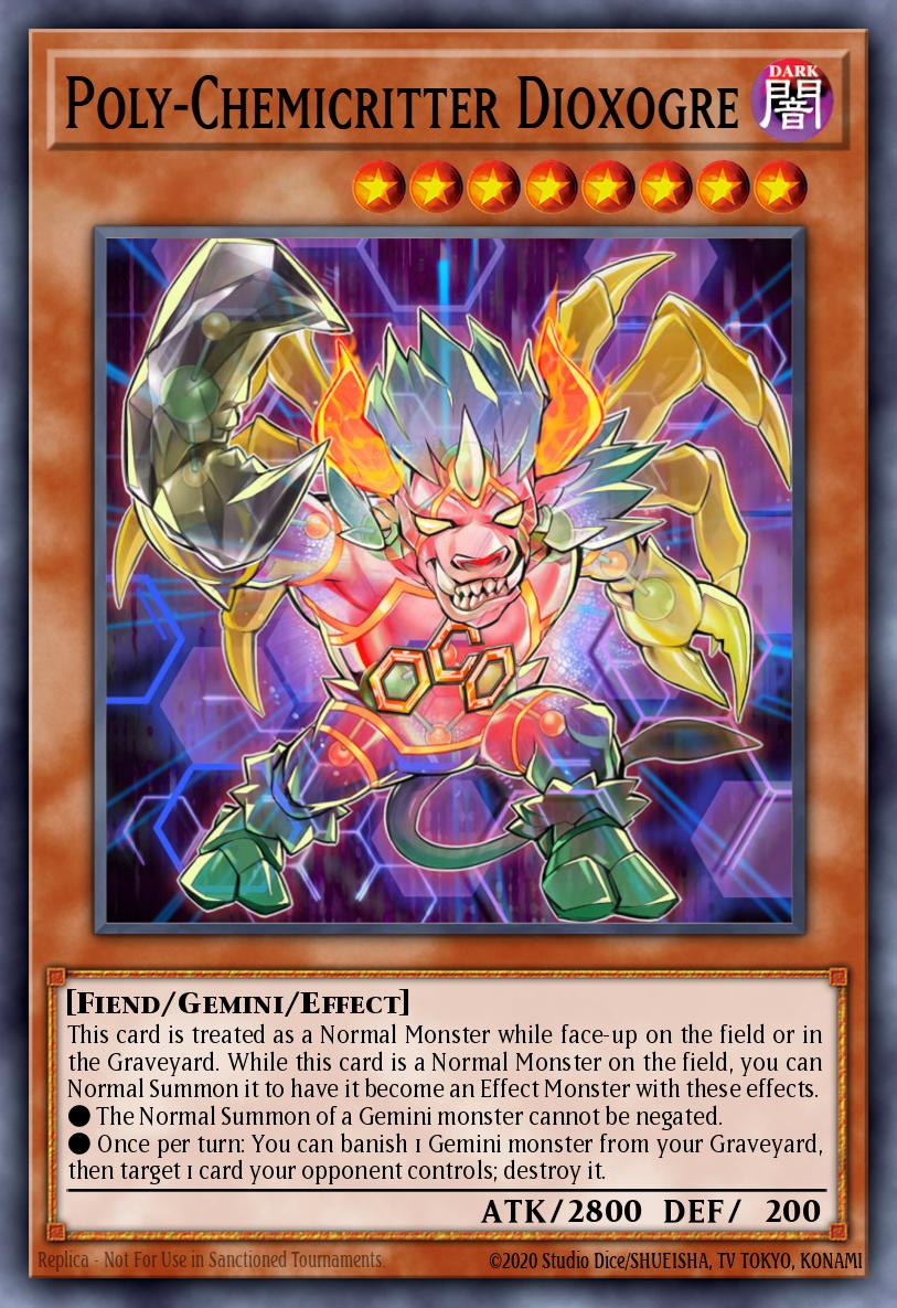 Poly-Chemicritter Dioxogre Yu-Gi-Oh card