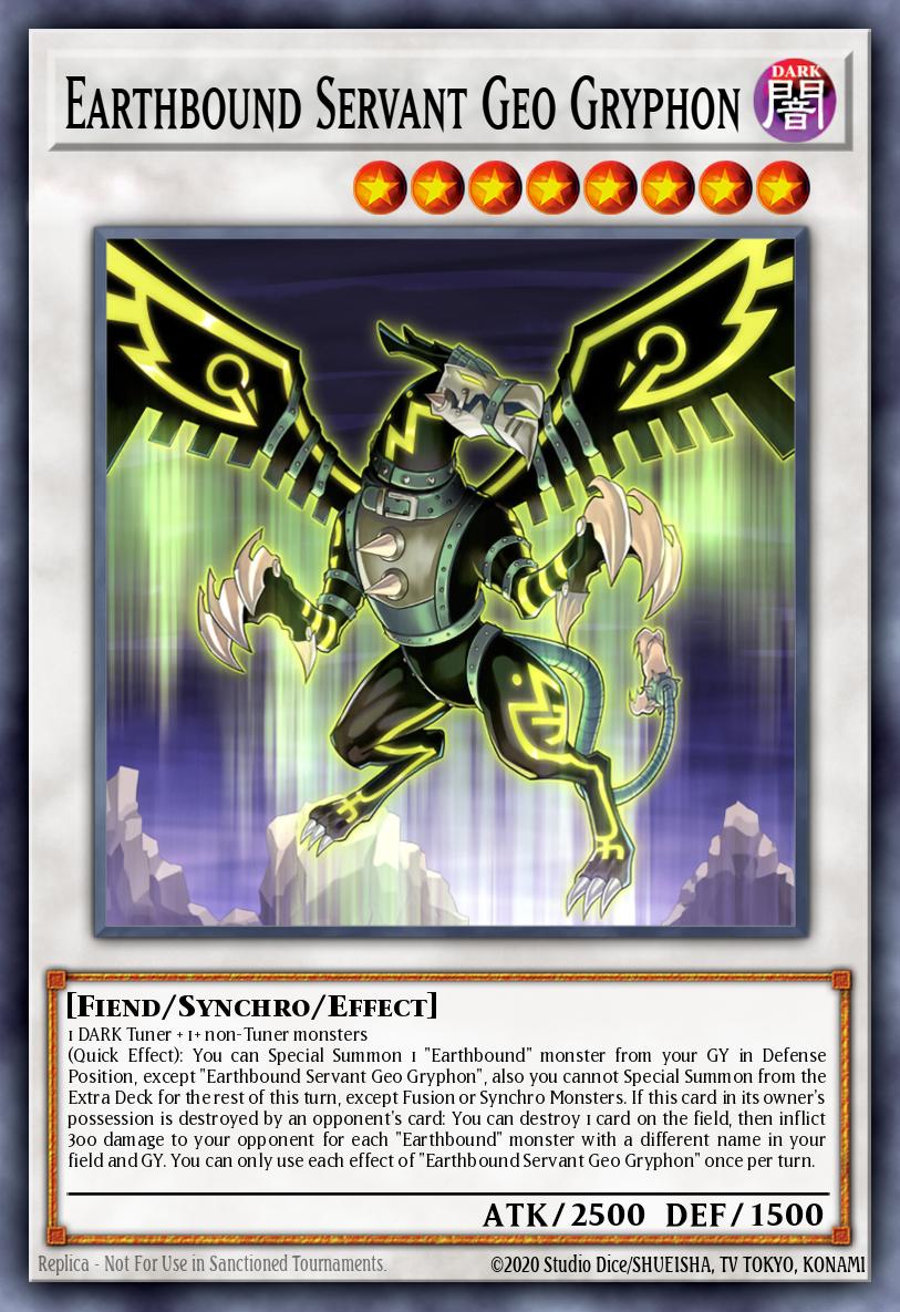 Earthbound Servant Geo Gryphon Yu-Gi-Oh card