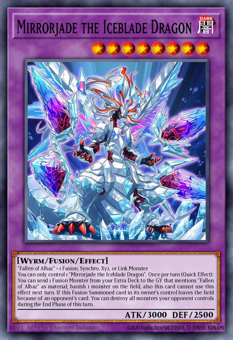 Mirrorjade the Iceblade Dragon Yu-Gi-Oh card