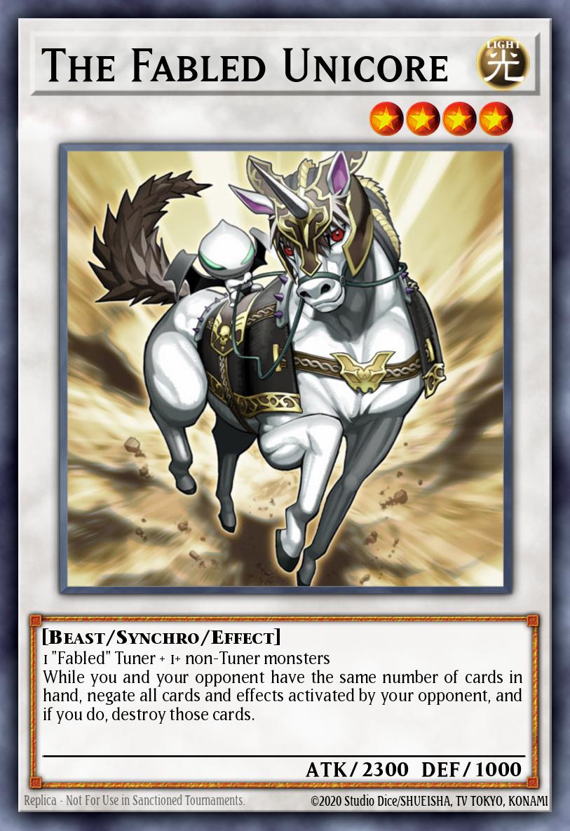 The Fabled Unicore Yu-Gi-Oh card