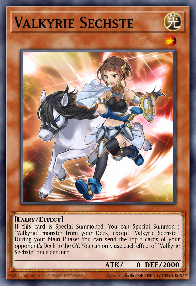 Valkyrie Sechste Yu-Gi-Oh card