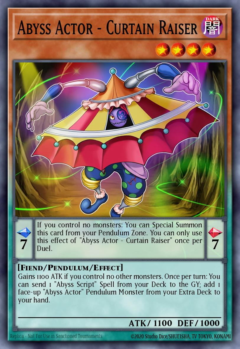 Abyss Actor - Curtain Raiser Yu-Gi-Oh card