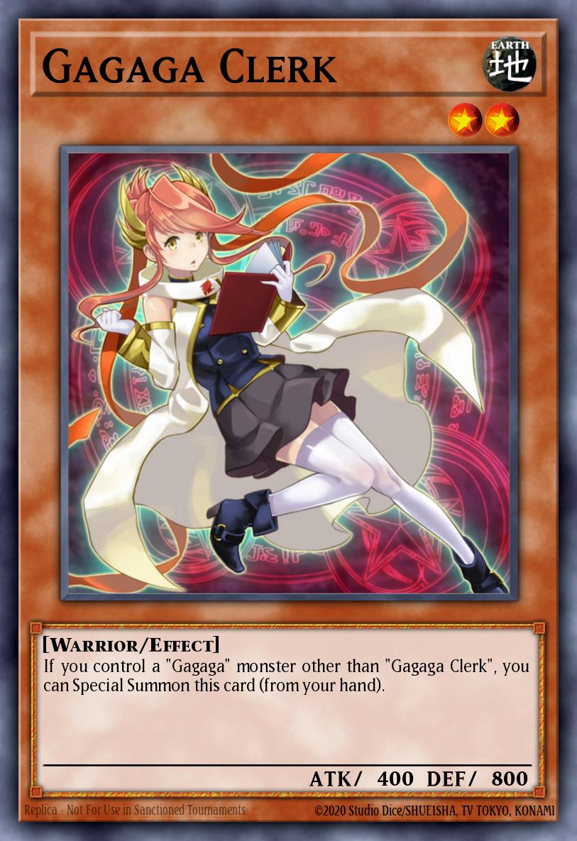 Gagaga Clerk Yu-Gi-Oh card