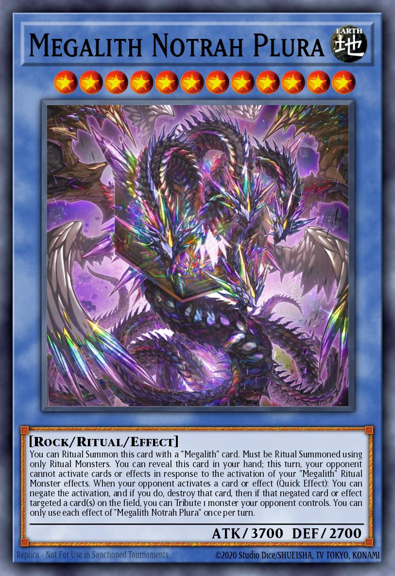 Megalith Notrah Plura Yu-Gi-Oh card