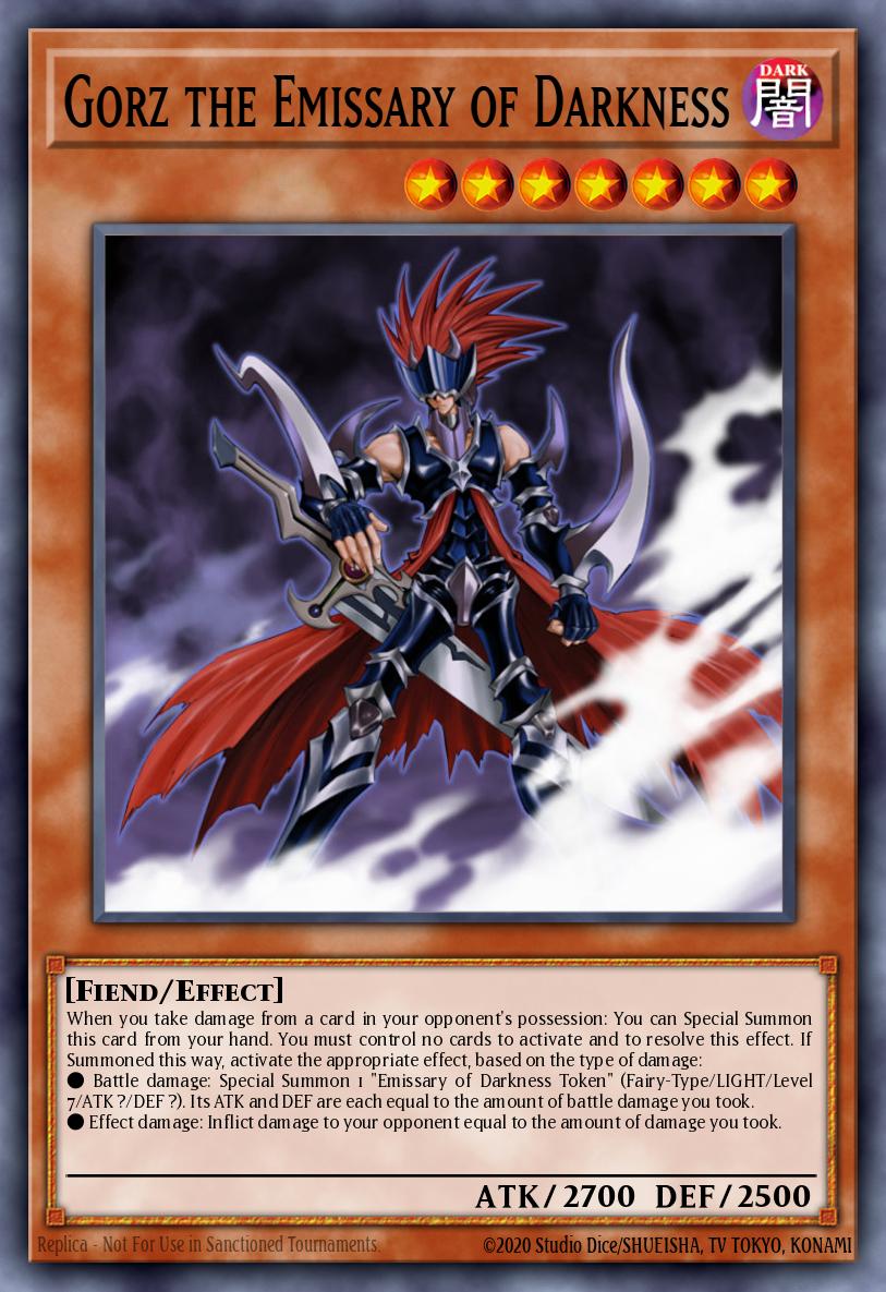 Gorz the Emissary of Darkness Yu-Gi-Oh card