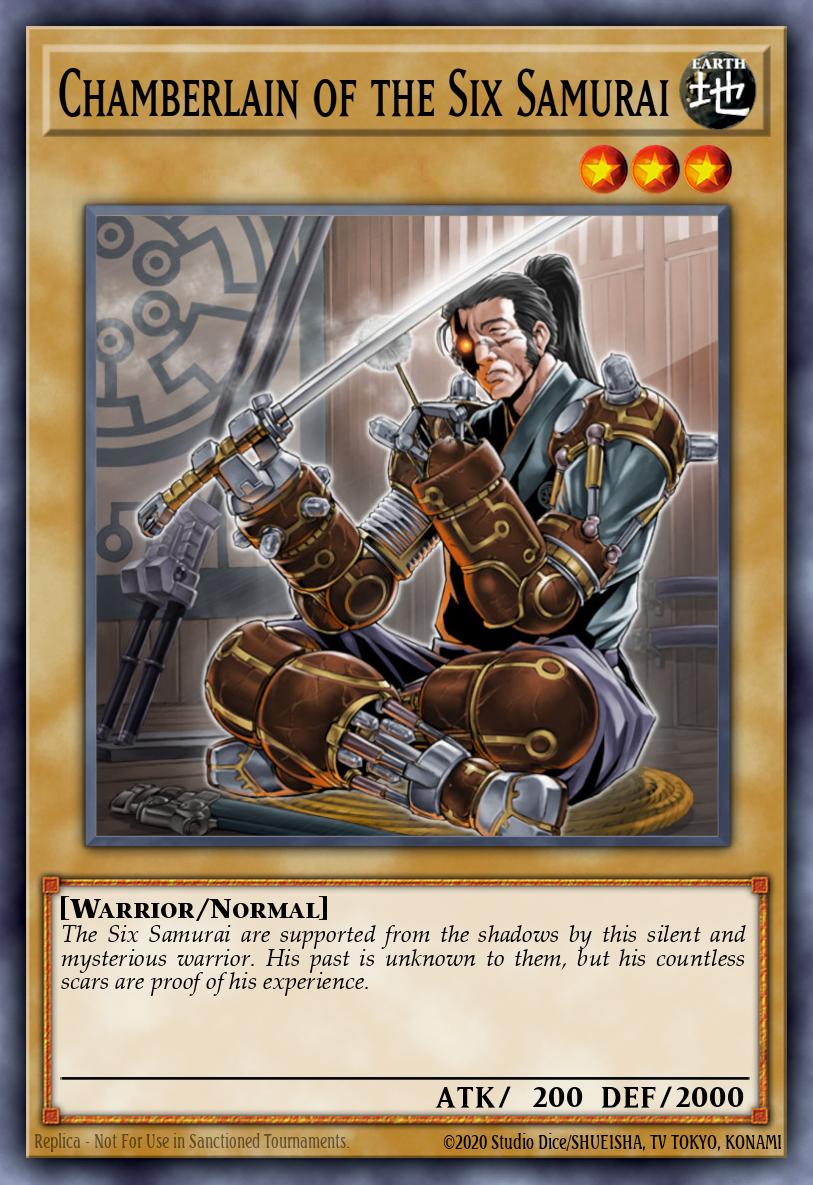 Chamberlain of the Six Samurai Yu-Gi-Oh card