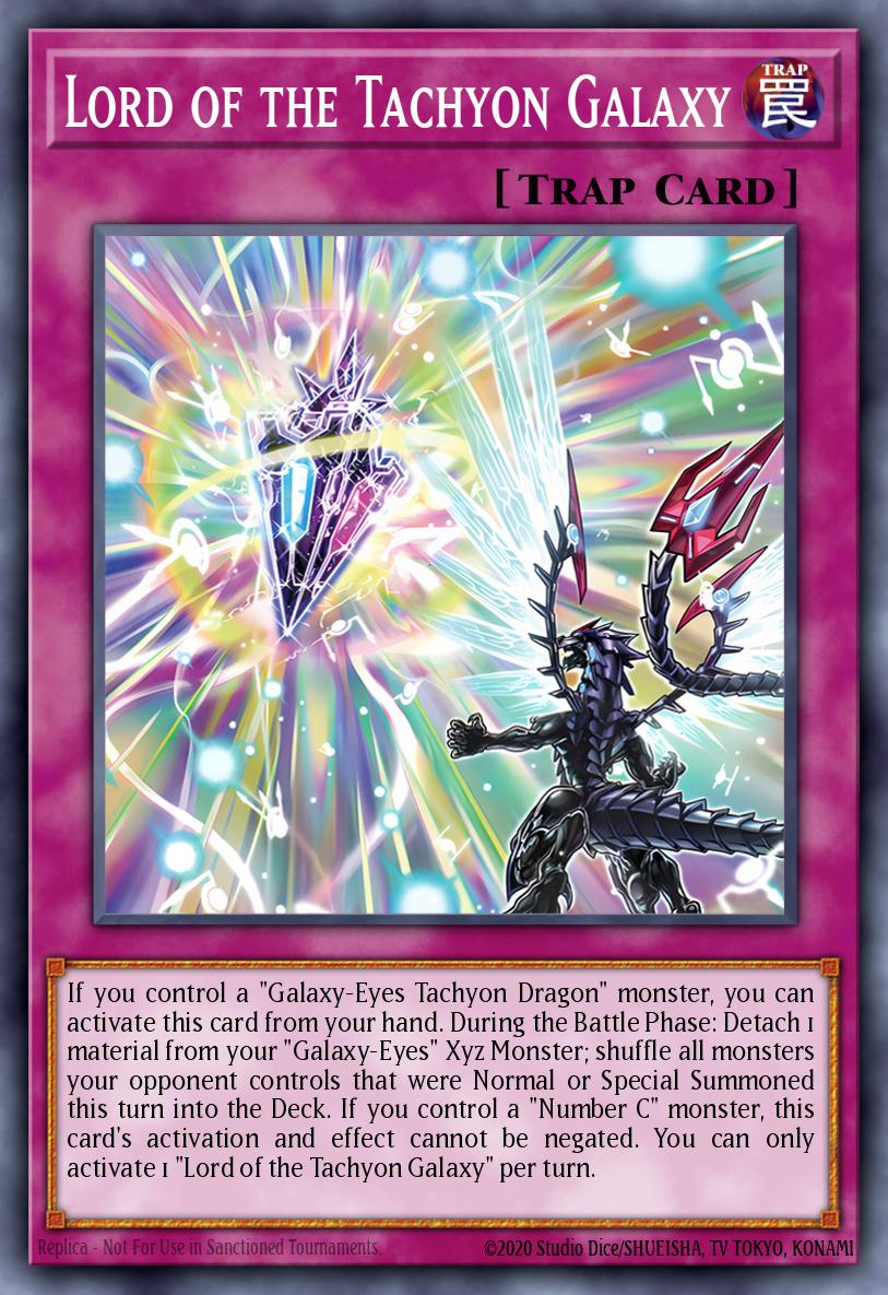 Lord of the Tachyon Galaxy Yu-Gi-Oh card