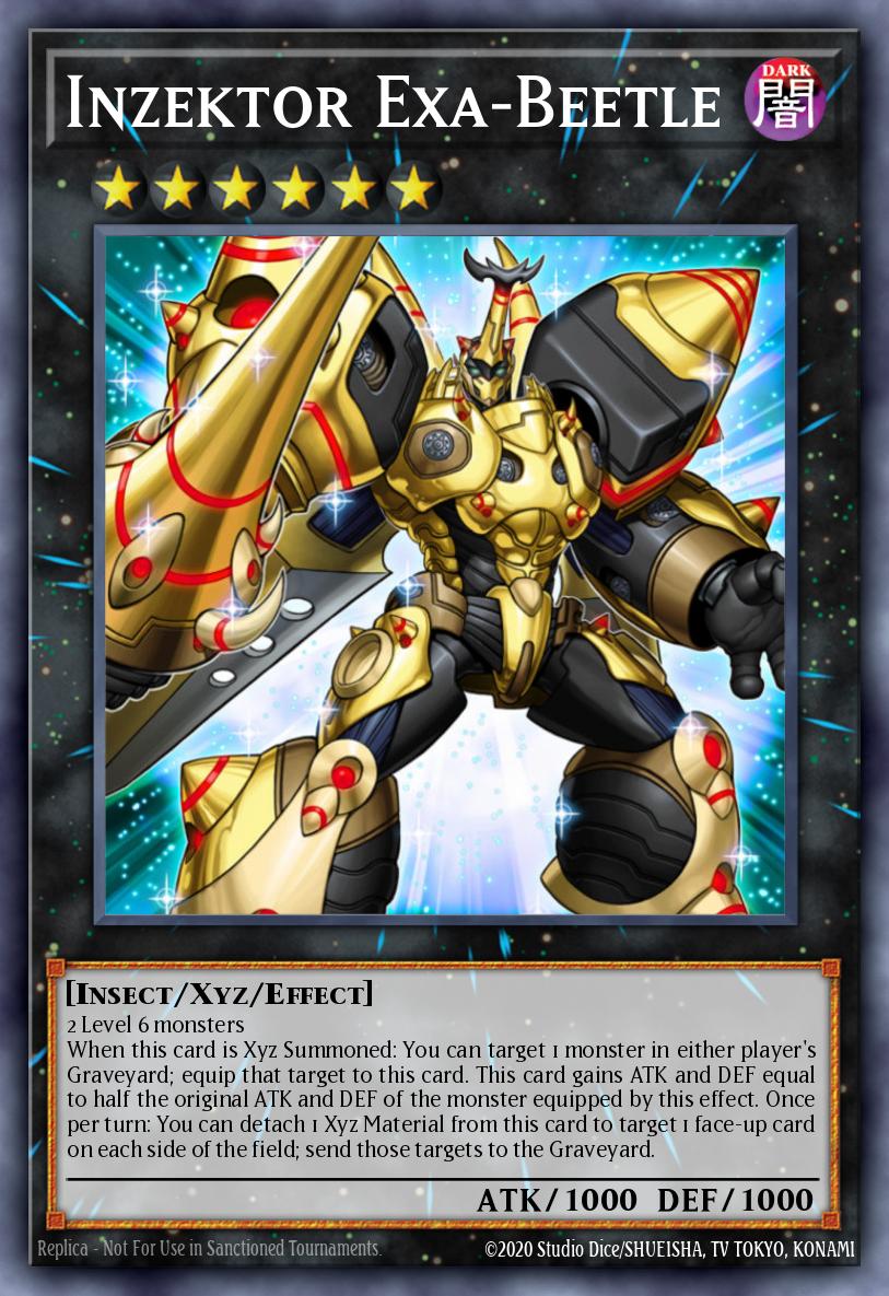 Inzektor Exa-Beetle Yu-Gi-Oh card