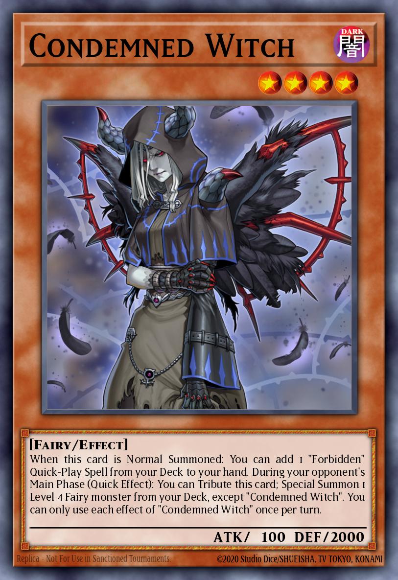 Condemned Witch Yu-Gi-Oh card