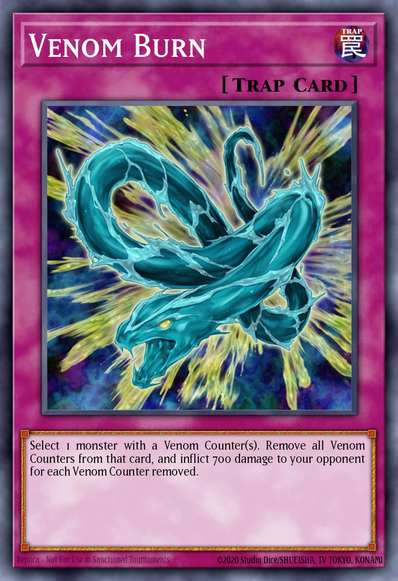 Venom Burn Yu-Gi-Oh card