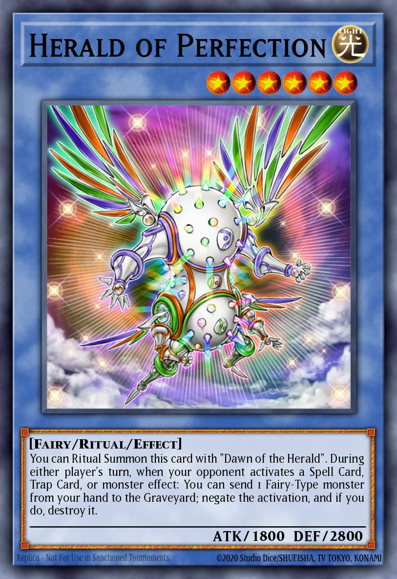 Herald of Perfection Yu-Gi-Oh card
