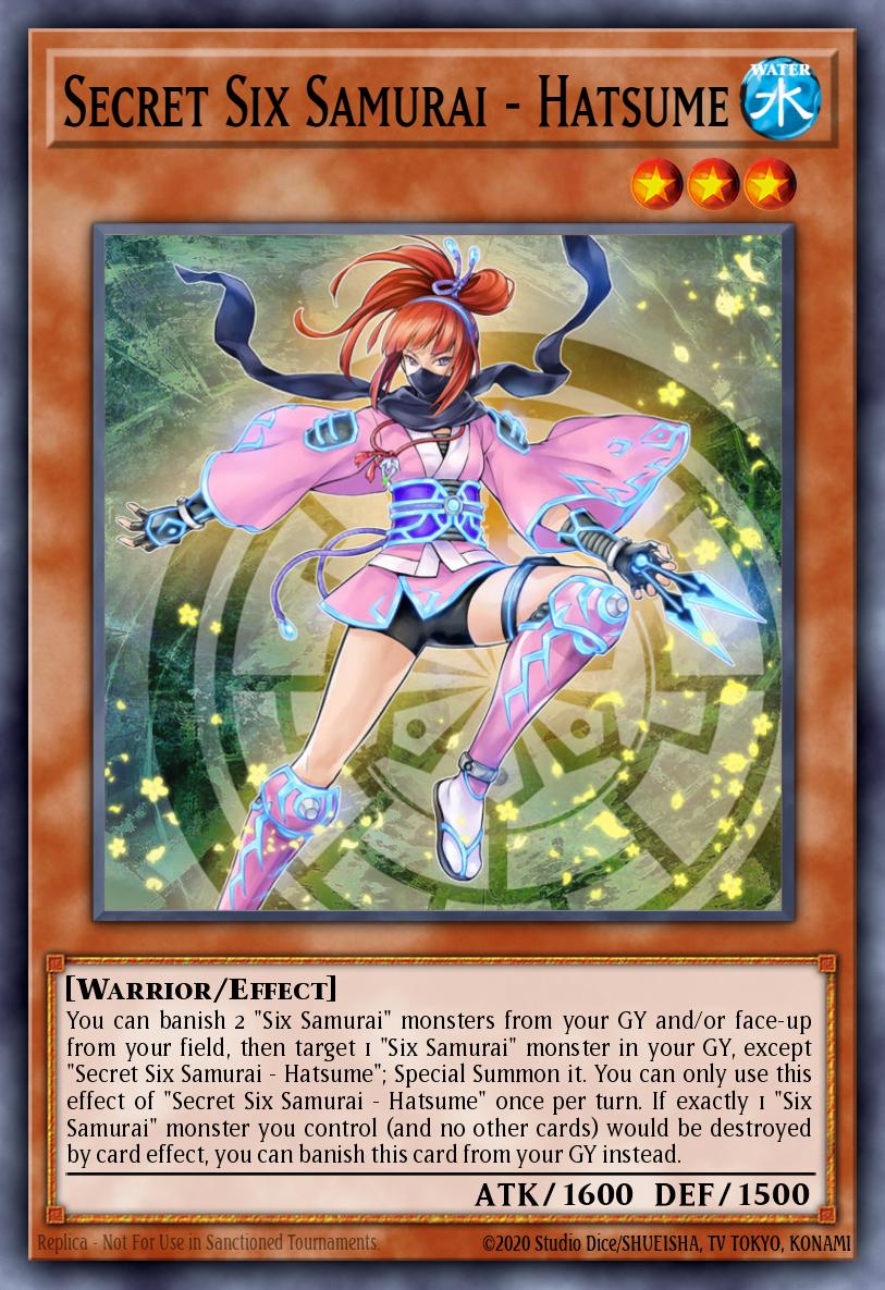 Secret Six Samurai - Hatsume Yu-Gi-Oh card