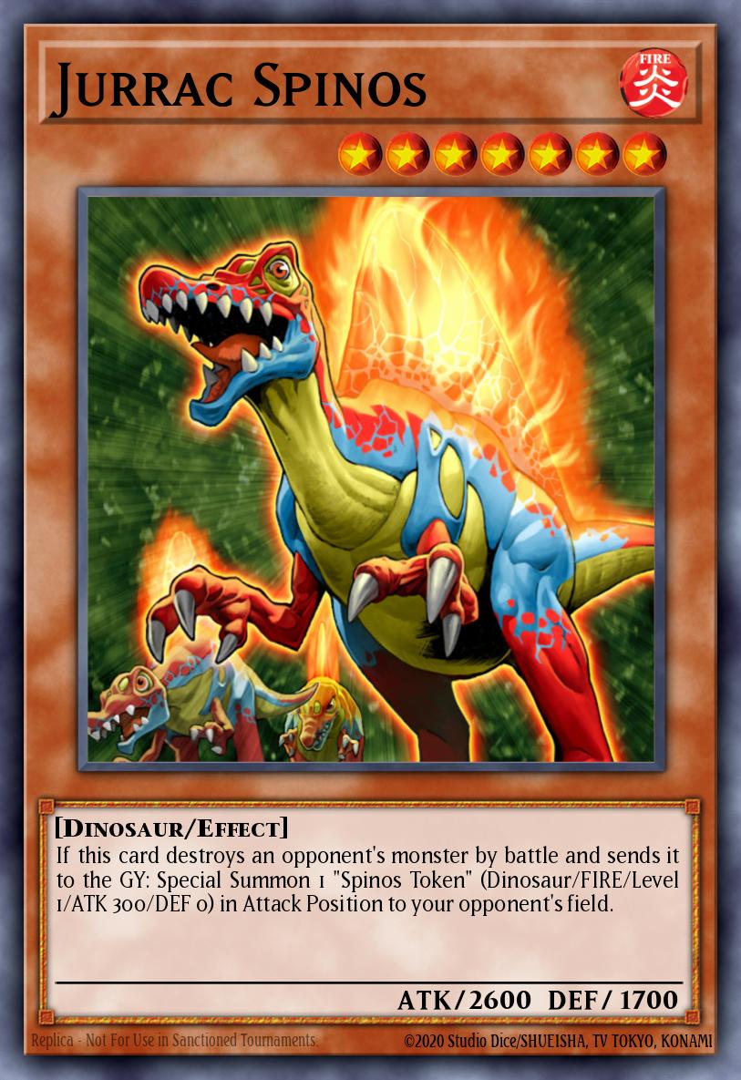 Jurrac Spinos Yu-Gi-Oh card