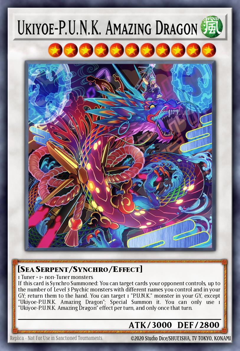 Ukiyoe-P.U.N.K. Amazing Dragon Yu-Gi-Oh card