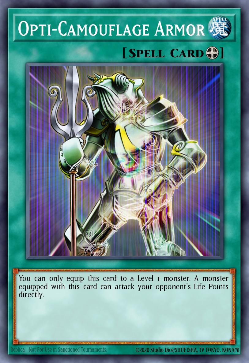 Opti-Camouflage Armor Yu-Gi-Oh card