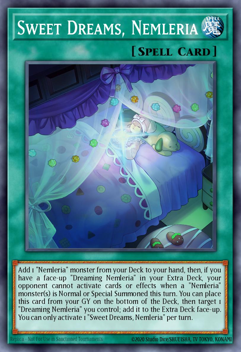 Sweet Dreams, Nemleria Yu-Gi-Oh card
