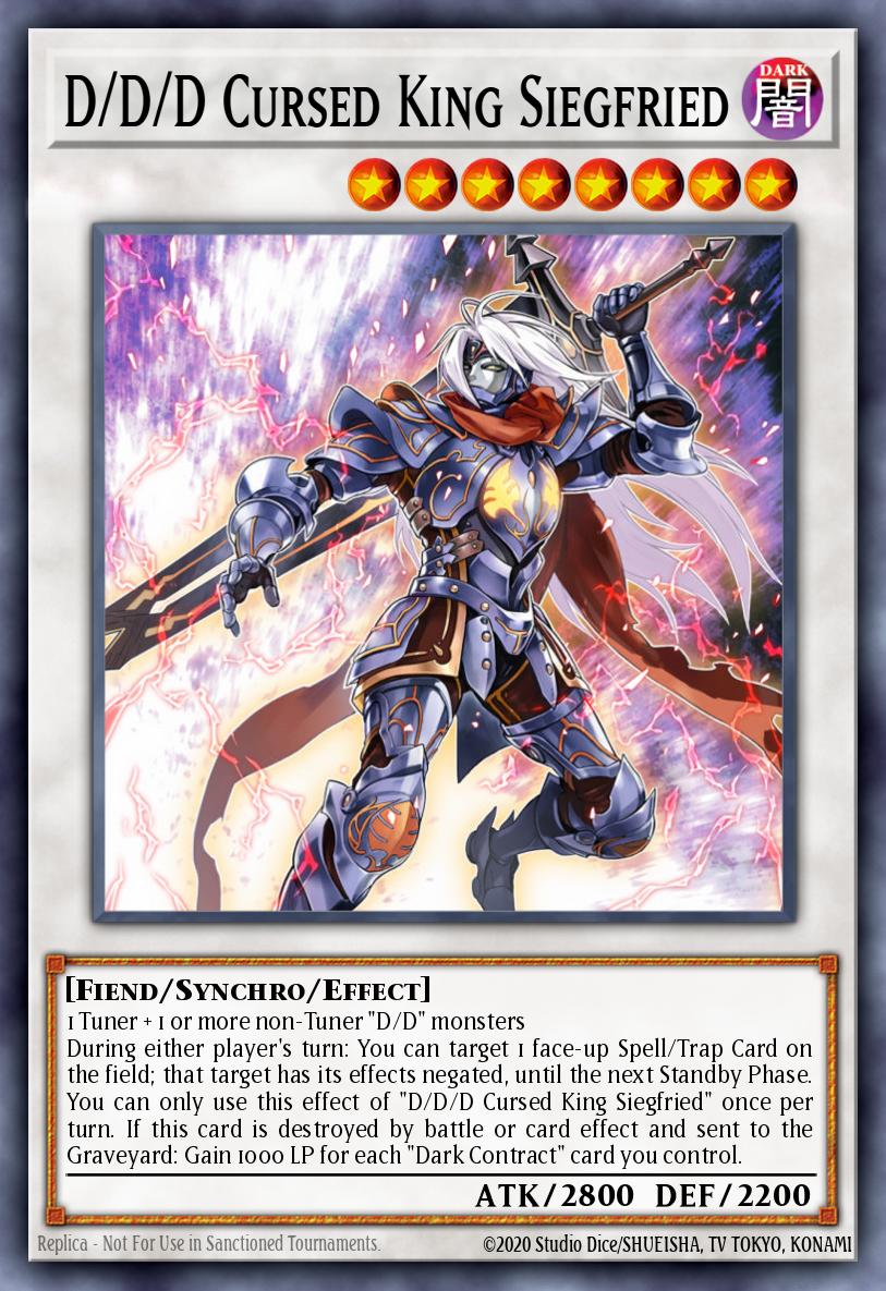D/D/D Cursed King Siegfried Yu-Gi-Oh card