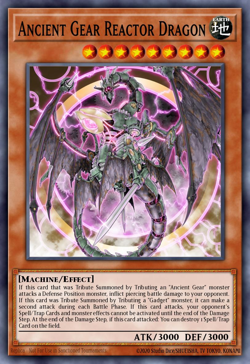 Ancient Gear Reactor Dragon Yu-Gi-Oh card