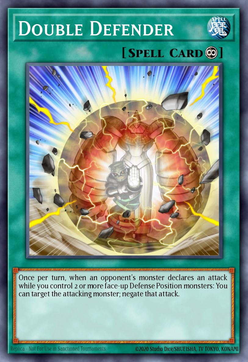 Double Defender Yu-Gi-Oh card