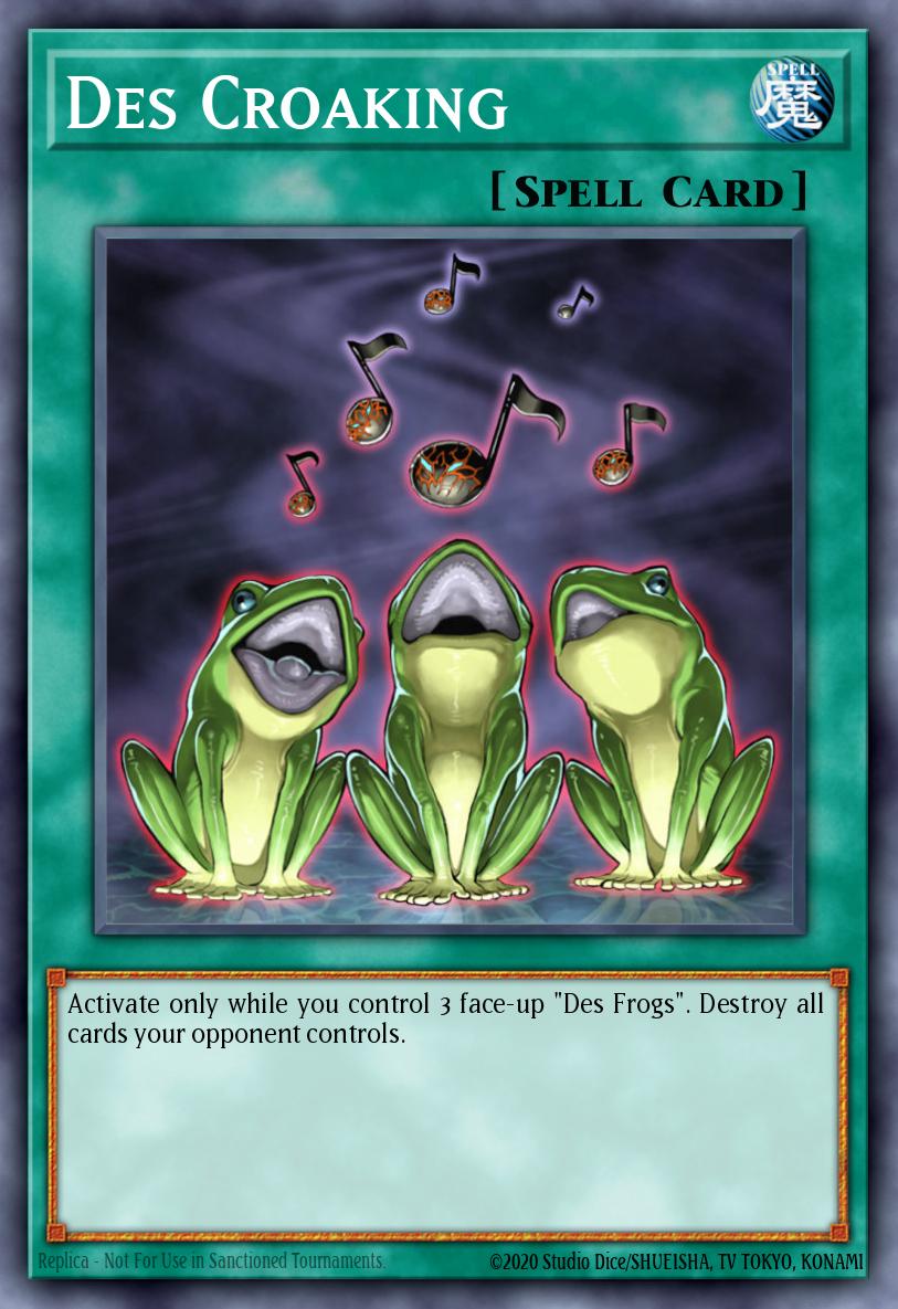 Des Croaking Yu-Gi-Oh card