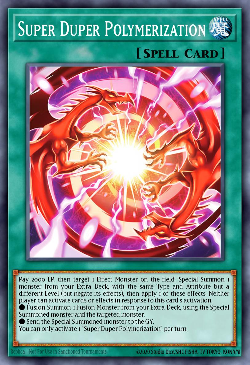 Super Duper Polymerization Yu-Gi-Oh card
