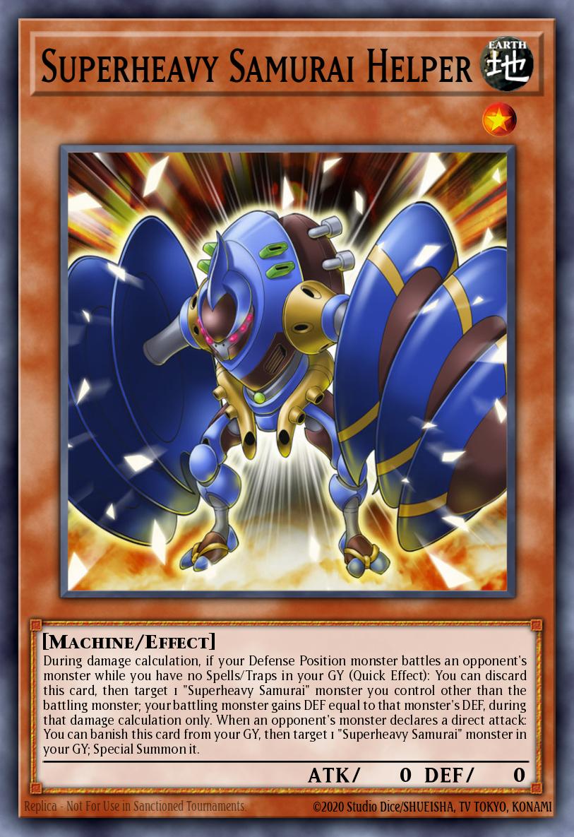 Superheavy Samurai Helper Yu-Gi-Oh card