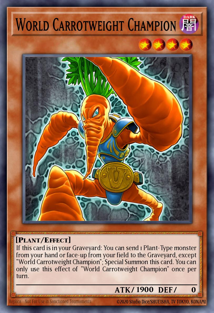 World Carrotweight Champion Yu-Gi-Oh card
