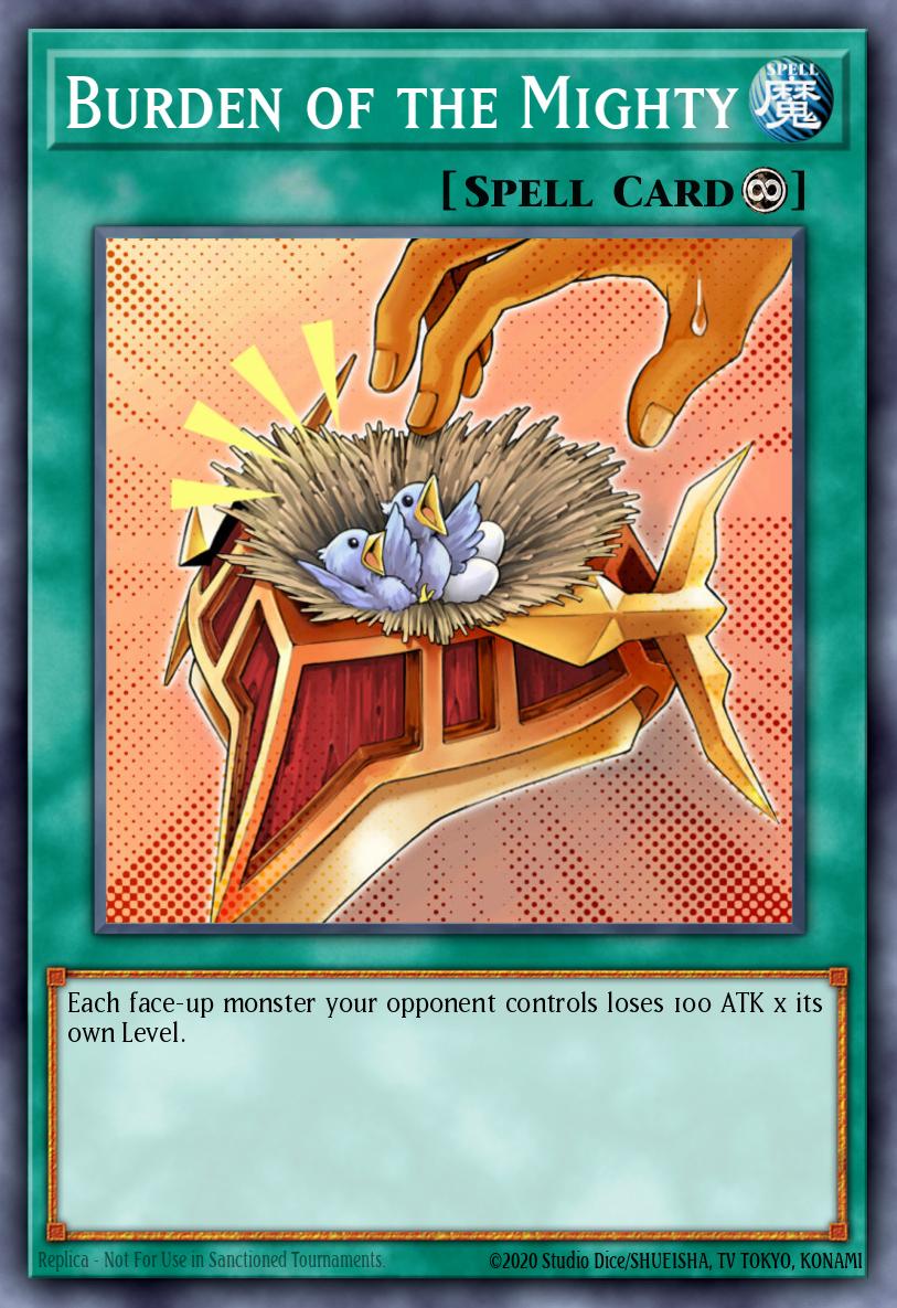 Burden of the Mighty Yu-Gi-Oh card