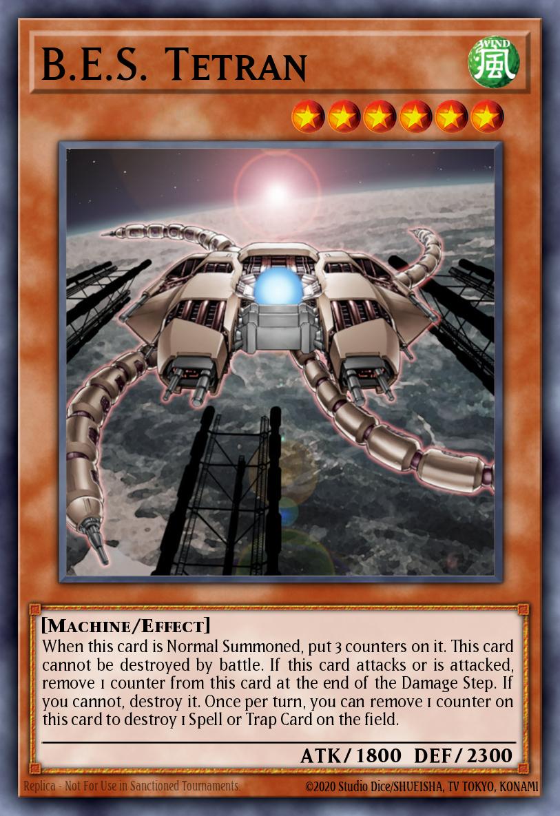 B.E.S. Tetran Yu-Gi-Oh card