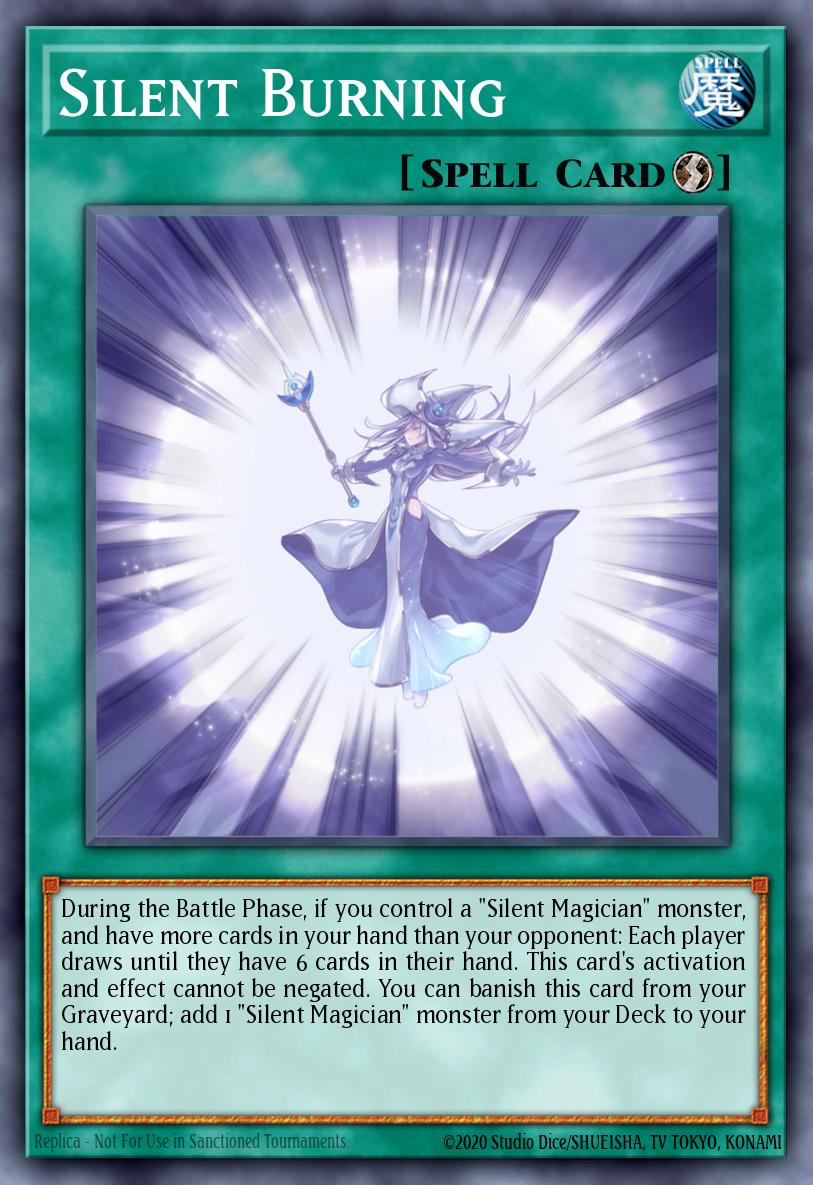 Silent Burning Yu-Gi-Oh card