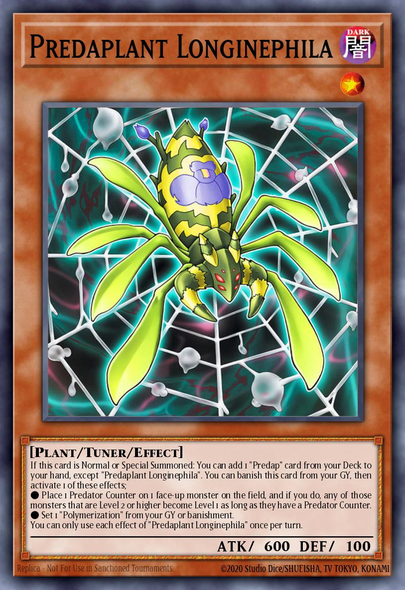Predaplant Longinephila Yu-Gi-Oh card