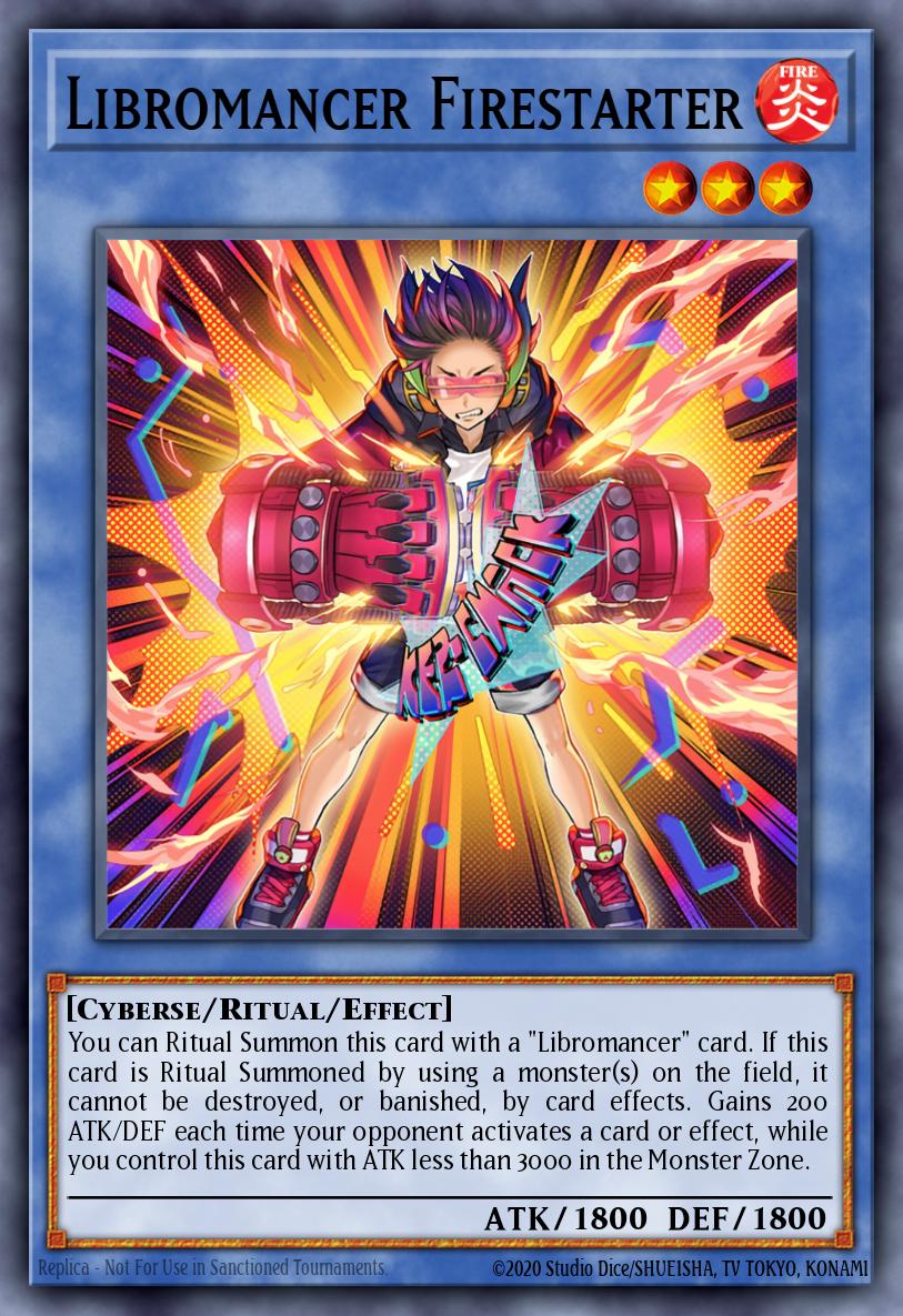 Libromancer Firestarter Yu-Gi-Oh card