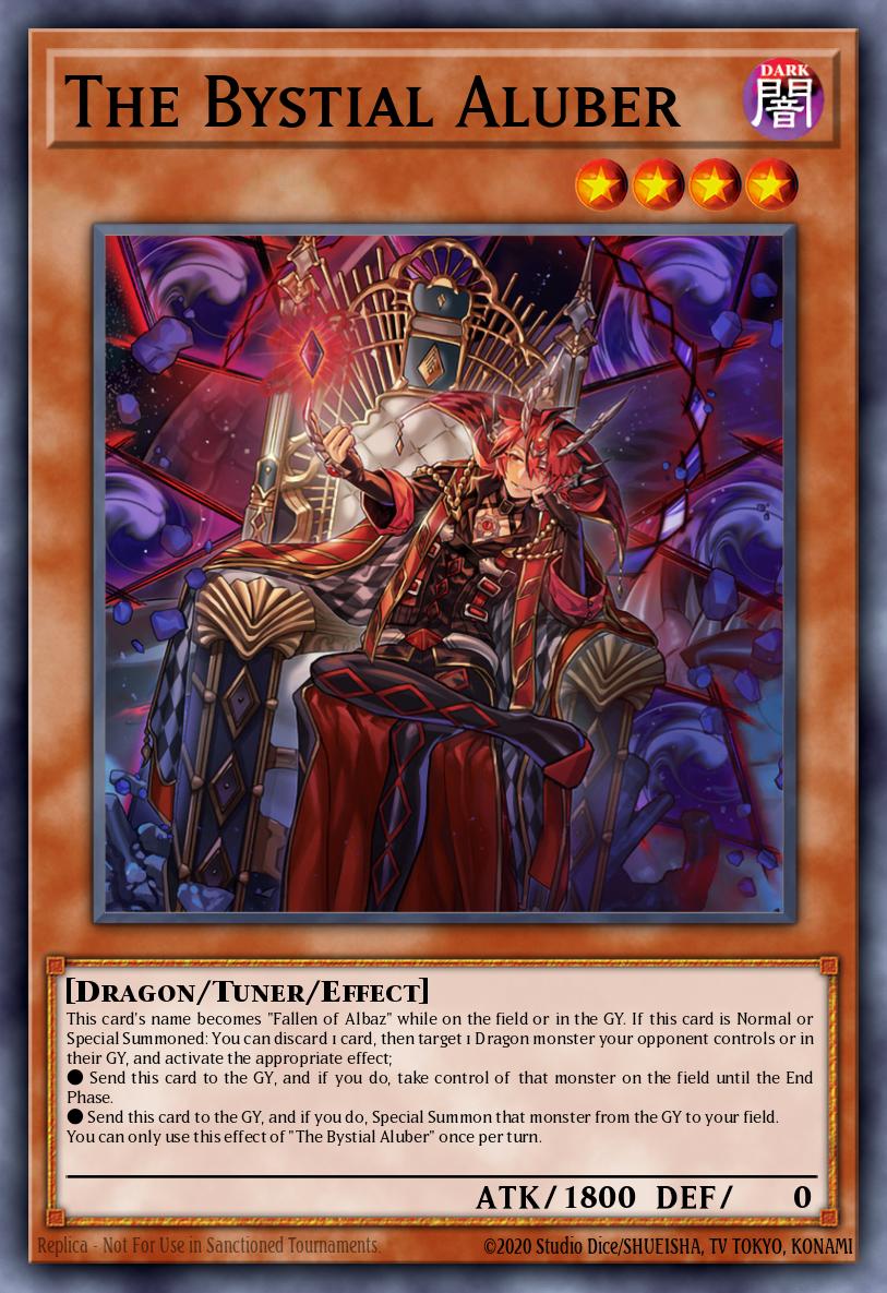 The Bystial Aluber Yu-Gi-Oh card