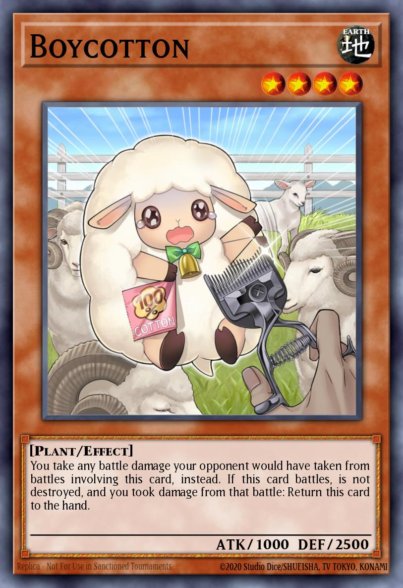 Boycotton Yu-Gi-Oh card
