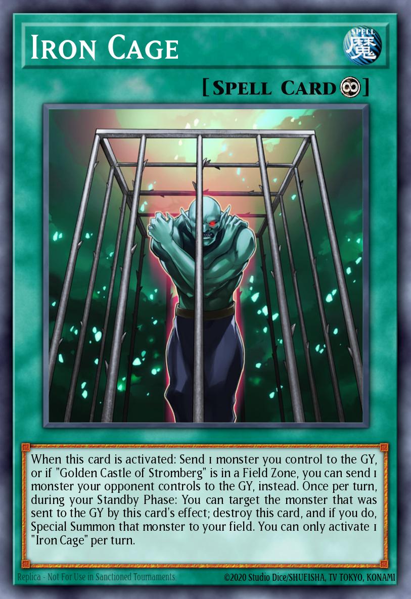 Iron Cage Yu-Gi-Oh card