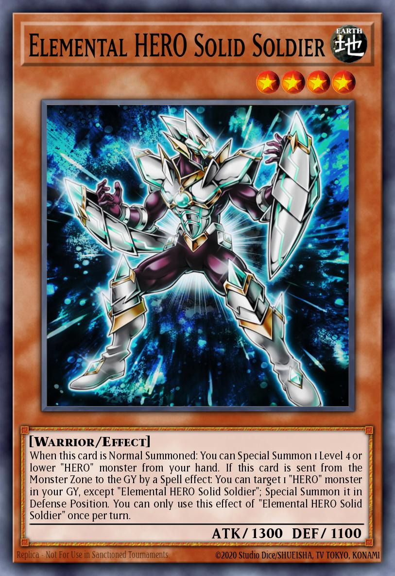 Elemental HERO Solid Soldier Yu-Gi-Oh card