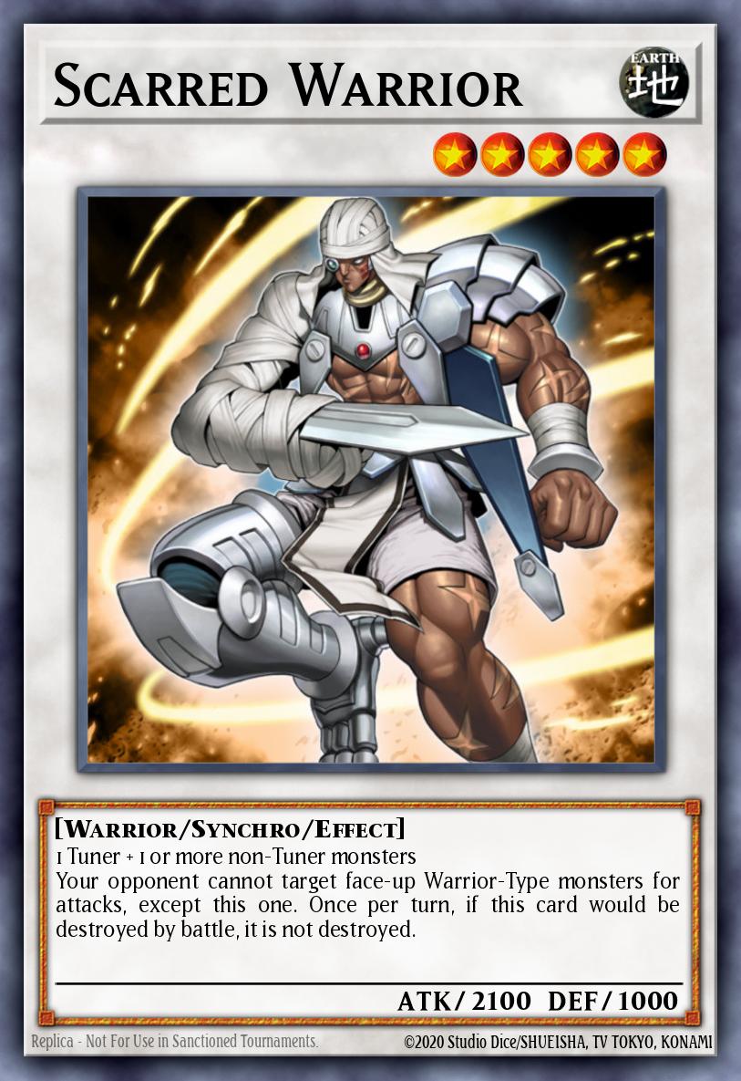 Scarred Warrior Yu-Gi-Oh card