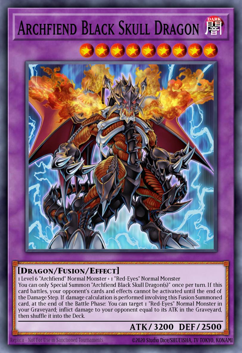 Archfiend Black Skull Dragon Yu-Gi-Oh card