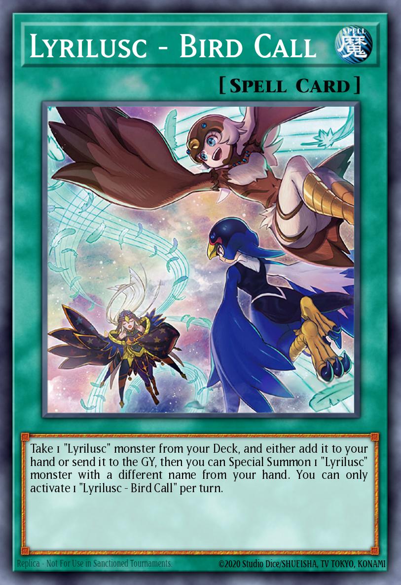 Lyrilusc - Bird Call Yu-Gi-Oh card
