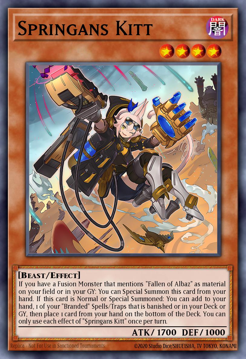 Springans Kitt Yu-Gi-Oh card