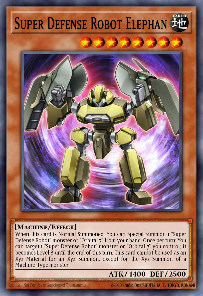 Super Defense Robot Elephan Yu-Gi-Oh card