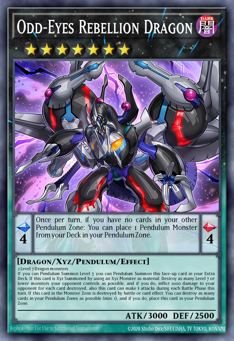 Odd-Eyes Rebellion Dragon Yu-Gi-Oh card