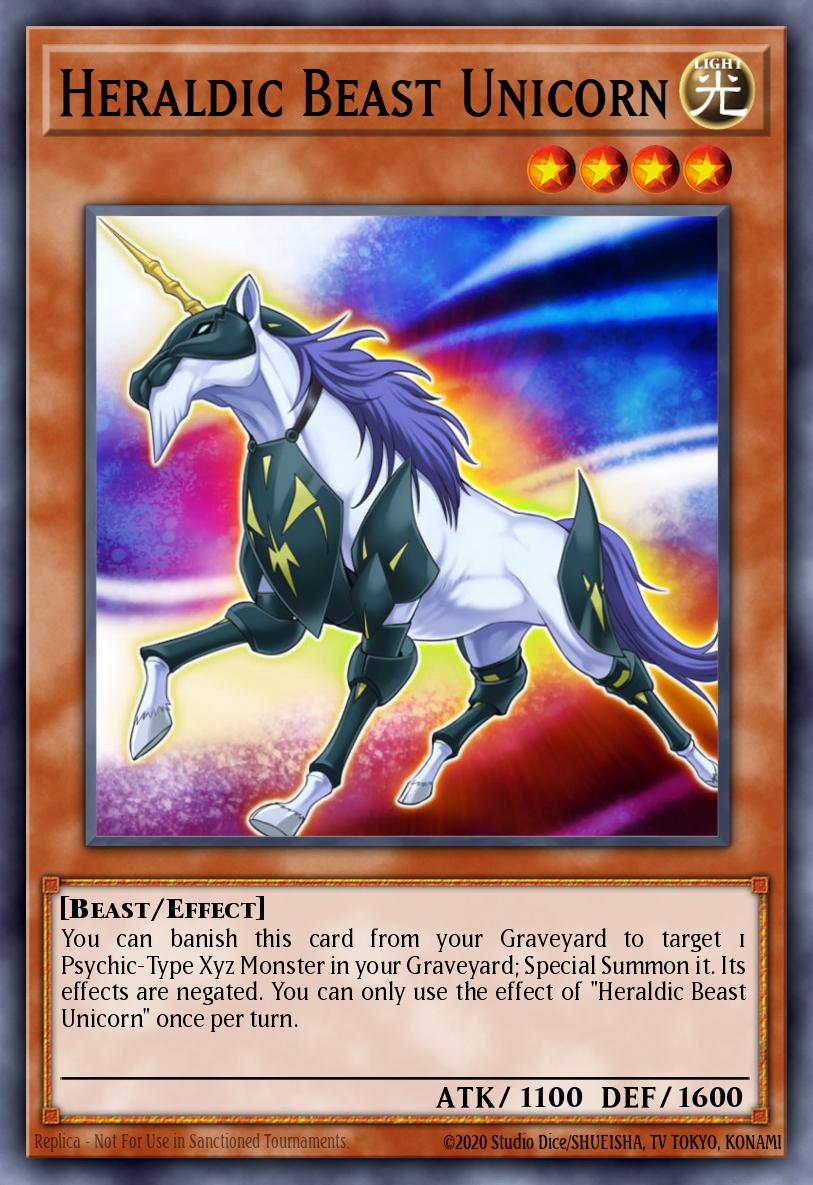 Heraldic Beast Unicorn Yu-Gi-Oh card