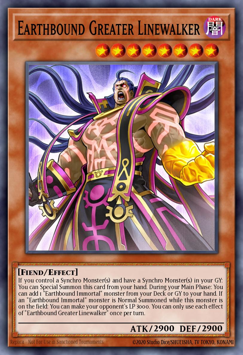 Earthbound Greater Linewalker Yu-Gi-Oh card