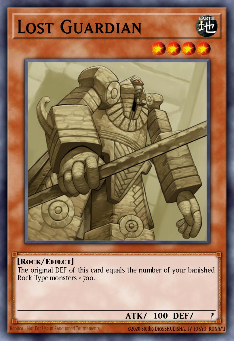 Lost Guardian Yu-Gi-Oh card