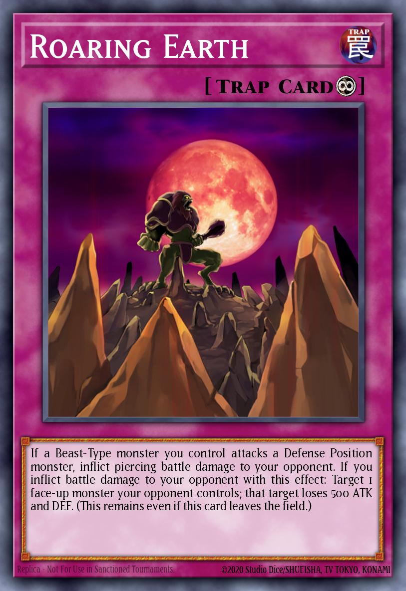 Roaring Earth Yu-Gi-Oh card