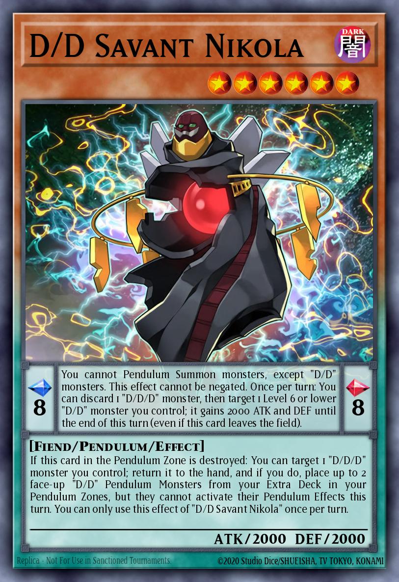 D/D Savant Nikola Yu-Gi-Oh card