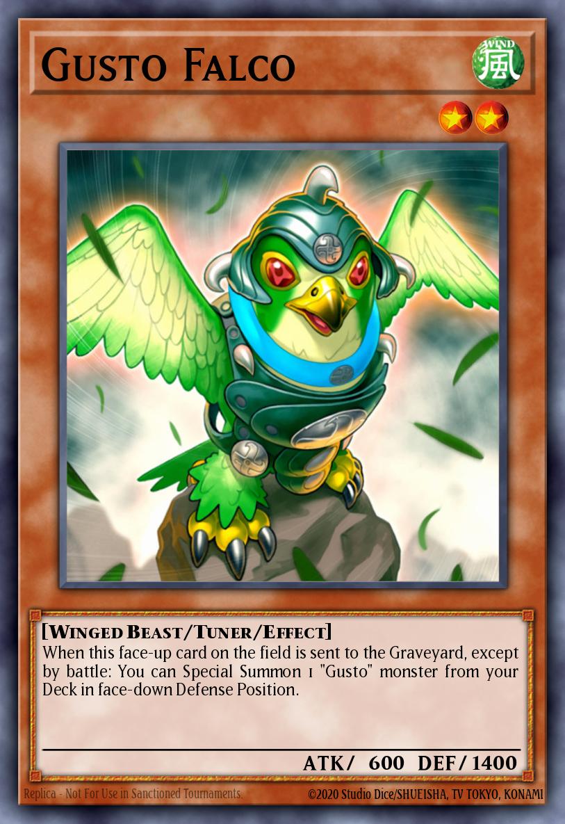 Gusto Falco Yu-Gi-Oh card